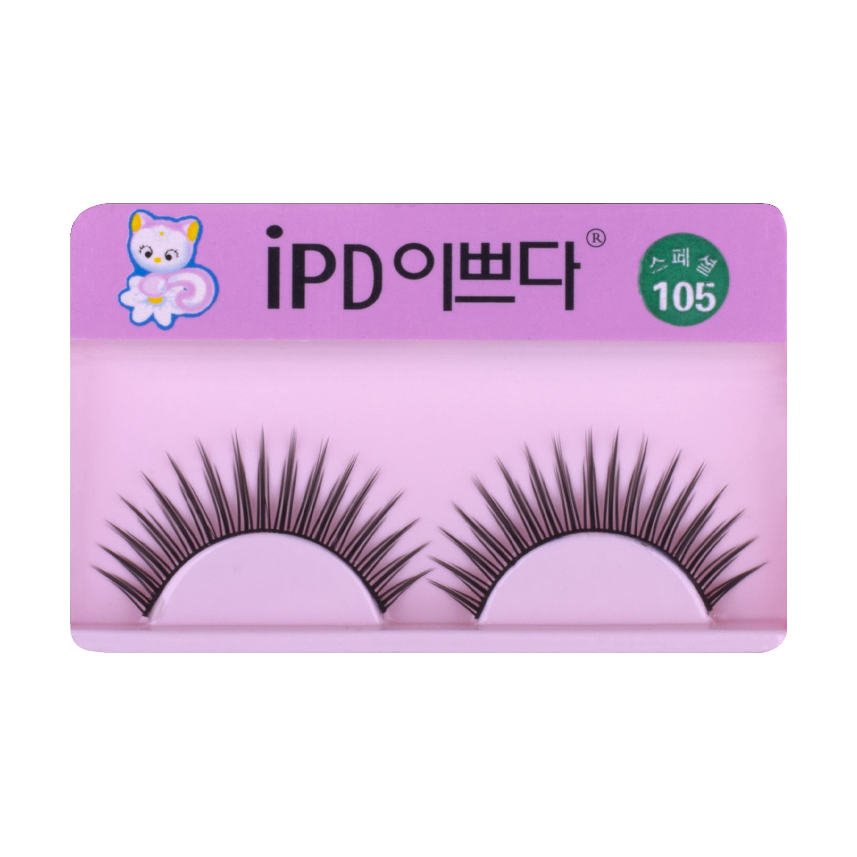 Накладні вії IPD 105 чорні, 1 пара